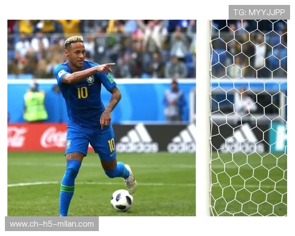 内马尔盘带突破后送出致命传球，巴西前场气势如虹